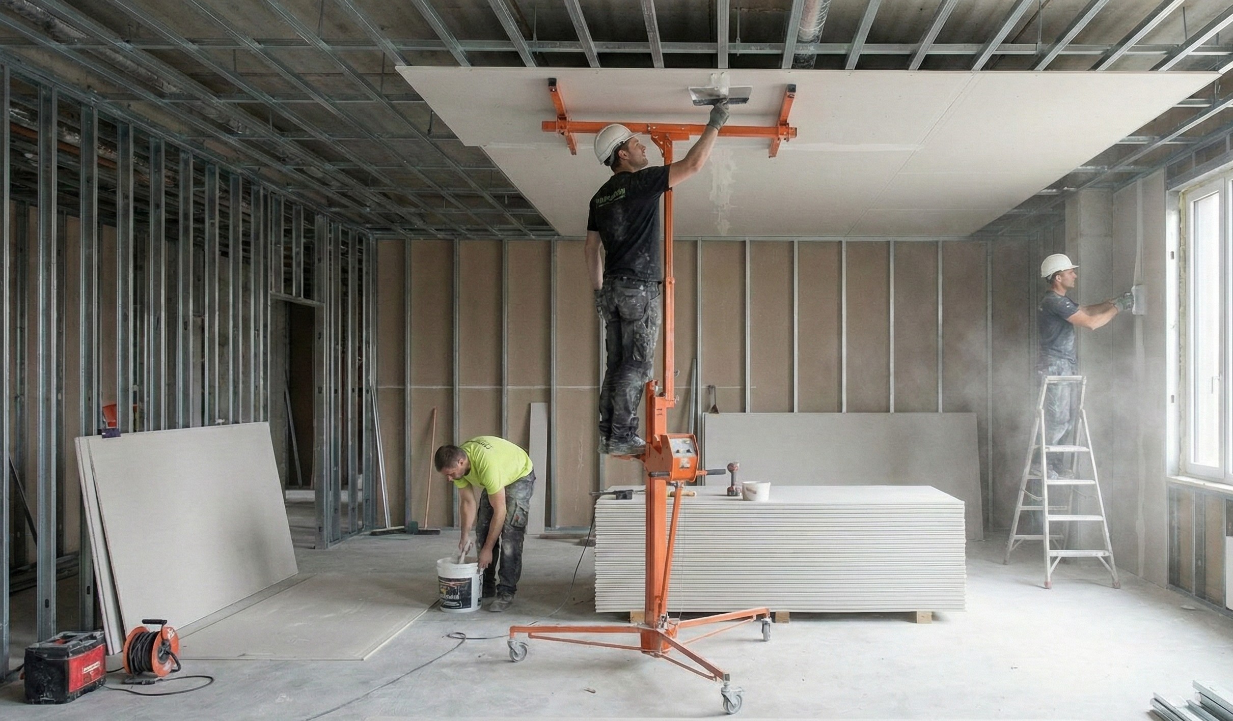 Pared estucada perfecta